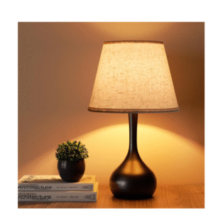 ONEWISH 16.54" Touch Bedside Lamp for Bedroom 3-Way Dimmable Table Lamps for Living Room Small Nightstand Lamps with Free 2700K LED Bulbs